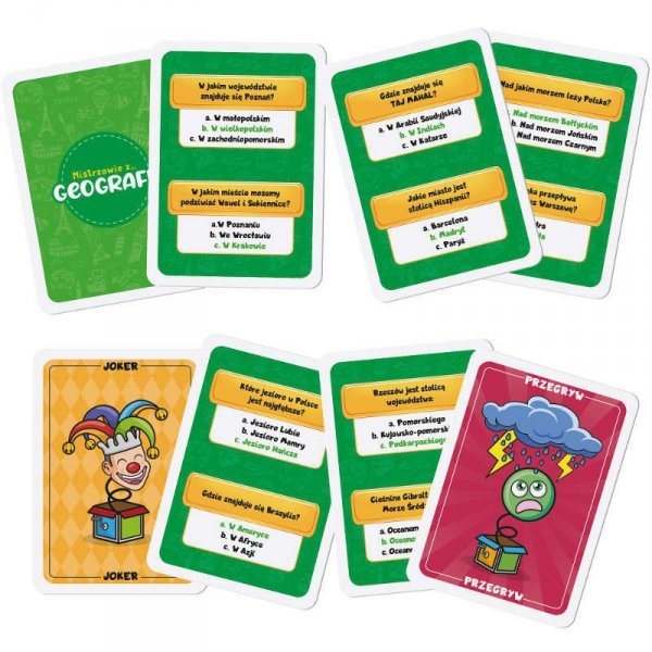 PROMO I&#039;m a Genius Talent School Mistrzowie z geografii - edukacyjna gra karciana PL92307