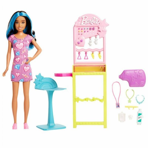 PROMO Barbie Skipper Pierwsza praca Przekłuwanie uszu HKD78 MATTEL