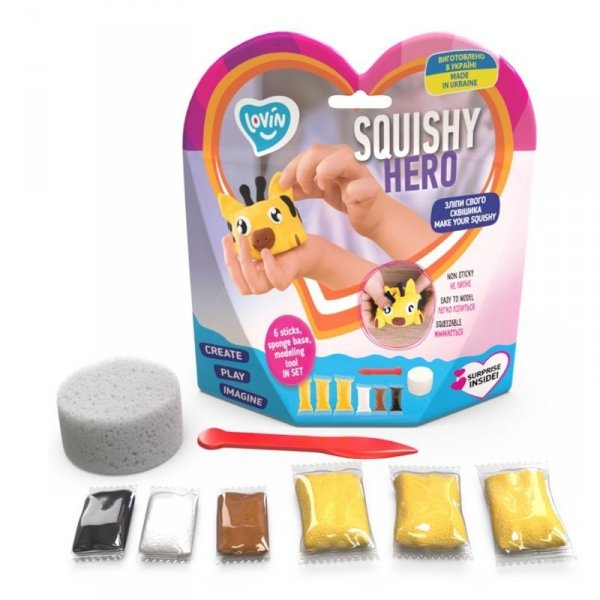 Ciastolina Zestaw z lekką ciastoliną Squishy SquirRaff 70127