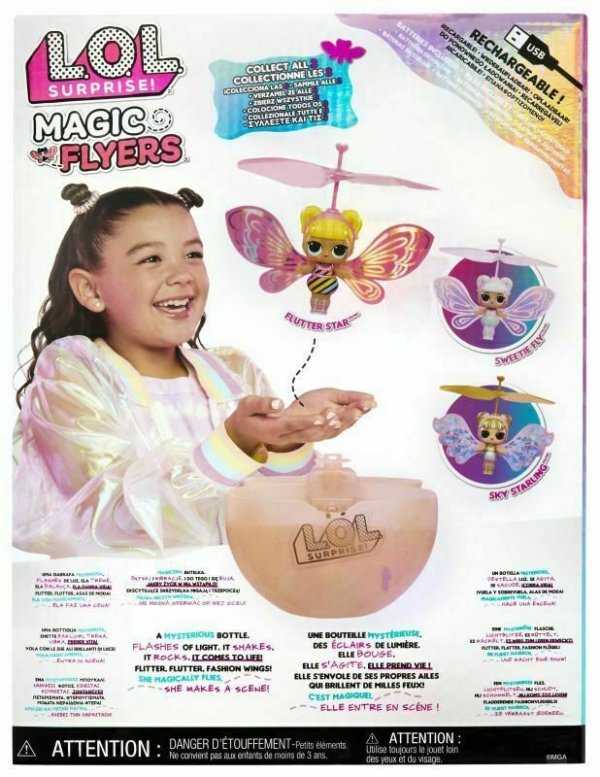 PROMO LOL Surprise Lalka wróżka latająca różowa Flutter Star (Pink Wings) 593546