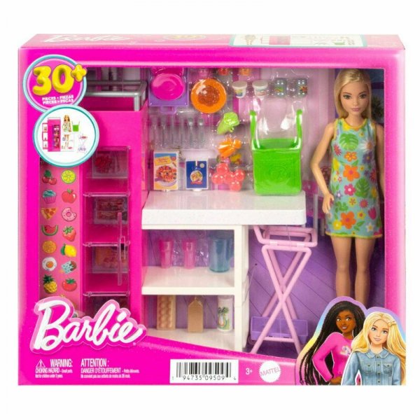 PROMO Barbie Spiżarnia Zestaw + lalka HJV38 p3 MATTEL