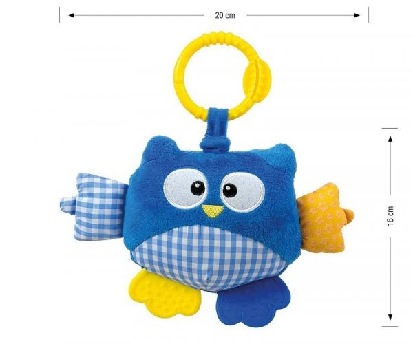Zawieszka pluszowa Sówka - Cutie owl 2552 niebieska