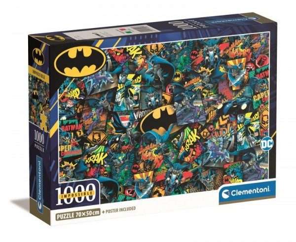 PROMO Clementoni Puzzle 1000el Impossible Batman 39906