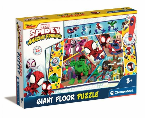 PROMO Clementoni Gigant puzzle podłogowe 24el. Spiderman 16735