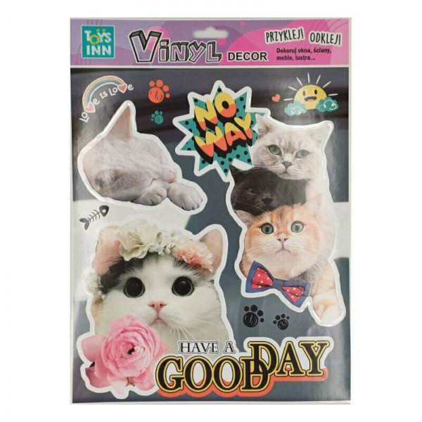 Naklejki winylowe zwierzaki - koty no way 8608 STNUX p6