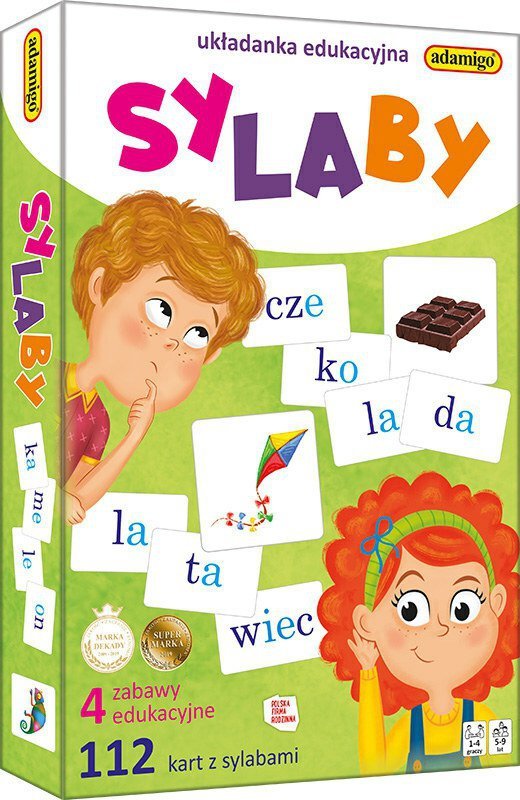 Sylaby układanka edukacyjna ADAMIGO