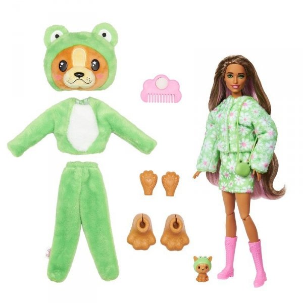 PROMO Barbie Lalka Cutie Reveal Piesek-Żaba HRK24 MATTEL