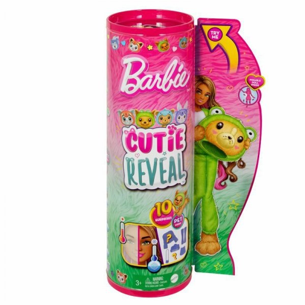 PROMO Barbie Lalka Cutie Reveal Piesek-Żaba HRK24 MATTEL
