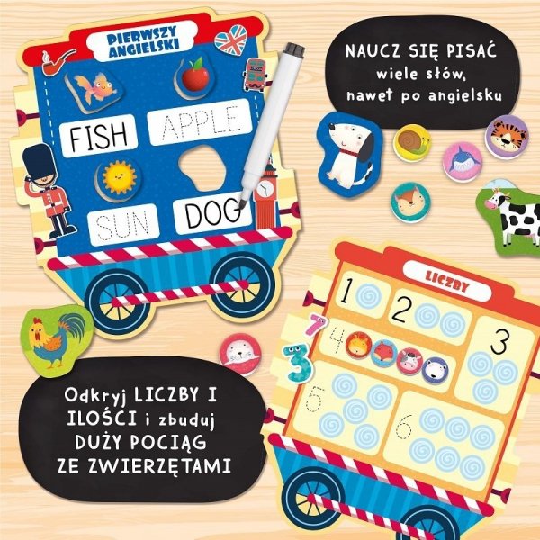 PROMO Carotina cię nauczy! Pociąg z grami edukacyjnymi 102860 LISCIANI