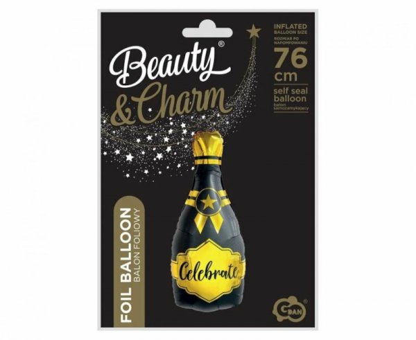 Balon foliowy B&C Szampan Celebrate 35x76 cm