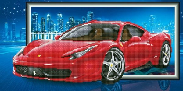 Haft diamentowy Diamond Dotz Diamentowa mozaika Vroom 70x40cm DD9026