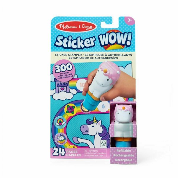 MELISSA Sticker WOW! Stempel z naklejkami Jednorożec Unicorn 32013