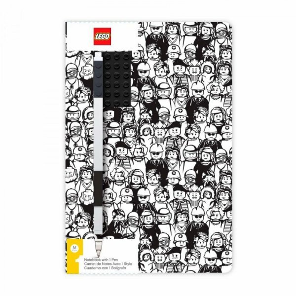 Notatnik LEGO Minifigures z płytką i długopisem 52379