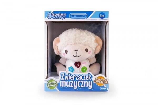 Wyciszający baranek Zwierzaczek muzyczny (światło + dźwięk) 170249
