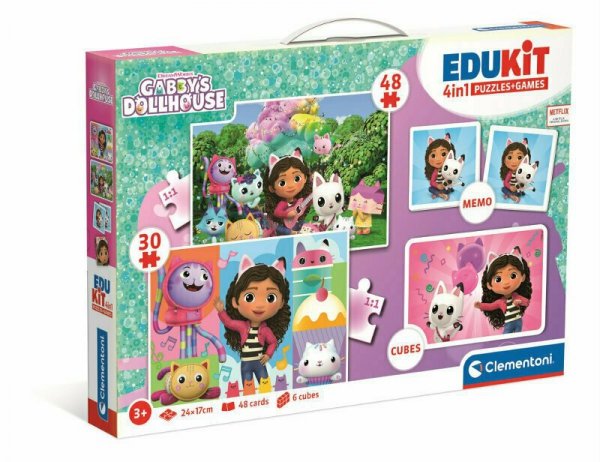 Clementoni Edukit 4w1 Koci Domek Gabi. Gabby&#039;s Dollhouse 18319