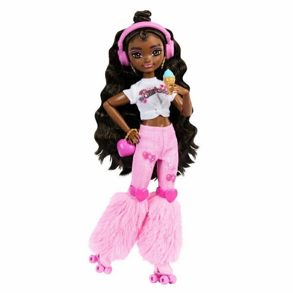 Lalka Barbie Dream Besties Brooklyn na wrotkach JFX97 MATTEL