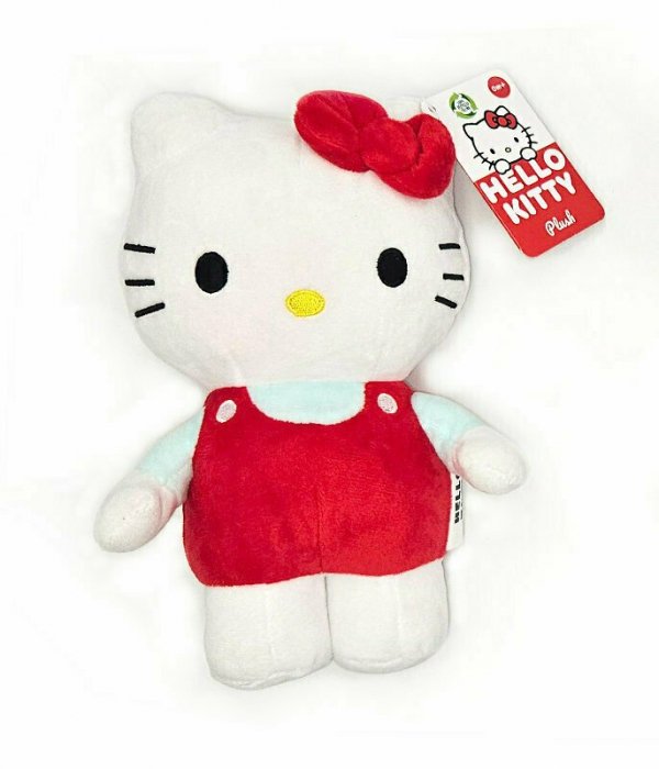 PROMO Maskotka pluszowa Hello Kitty 25cm czerwona sukienka