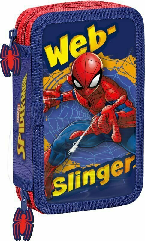 Piórnik dwukomorowy z wyposażeniem Spiderman SP50054 Kids Euroswan