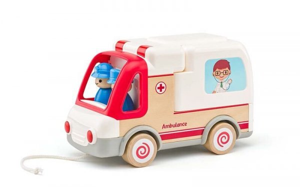 Samochód karetka z dźwiękami i światłem 92053 Woody