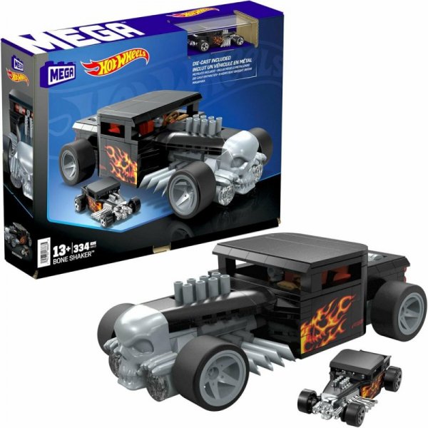 PROMO MEGA Hot Wheels Bone Shaker Klocki konstrukcyjne 334el HRY17 MATTEL