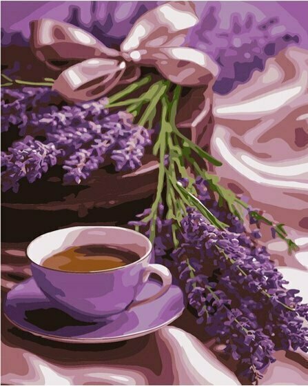 PROMO Malowanie po numerach - Kawa lawendowa 40x50cm QB900-046