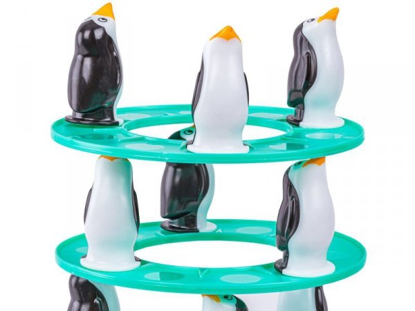 Gra zręcznościowa PINGWINKOWA WIEŻA &quot;Penguin Tower&quot; Ruchoma, krzywa wieża Budowanie Wieży