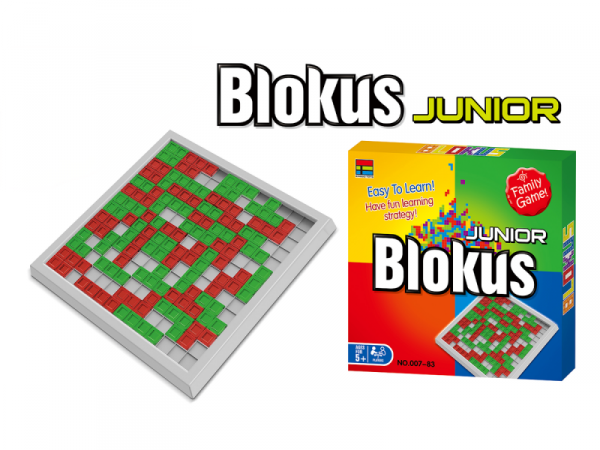 Strategiczna gra logiczna &quot;BLOKUS JUNIOR&quot; Układanka, Plansza + Klocki