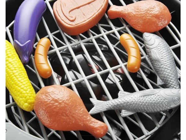 Grill Na Nóżkach Z Pokrywą, Ruszt + Akcesoria