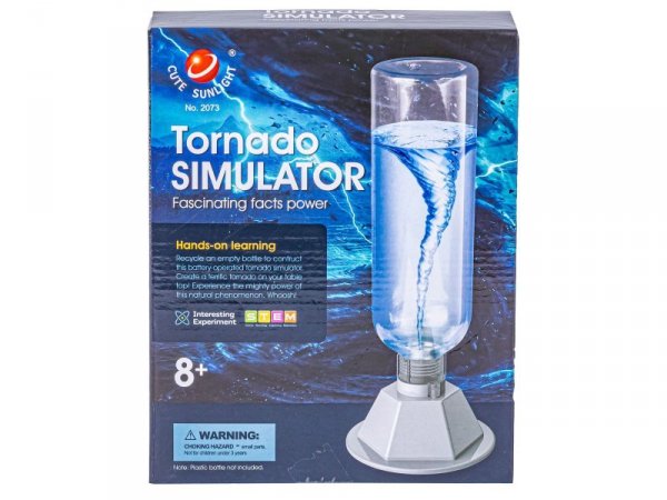 Zabawka Edukacyjna Naukowa dla dzieci TORNADO DIY Zbuduj To Sam Symulator Tornada