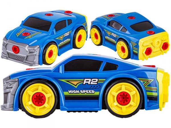 Sportowy, Terenowy Samochód do rozkręcania i skręcania 3w1 TUNING + Wkrętarka, Monster Truck