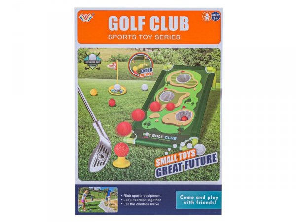 Mini golf, Zestaw dla dzieci do gry w mini golfa, Plansza + Kije + Akcesoria
