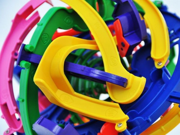 Inteligentna KULA LABIRYNT 3D - sprytna przeplatanka - ChRLD