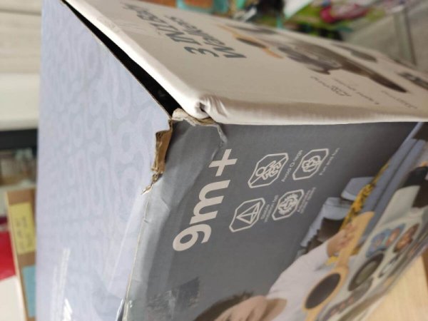 Chodzik Edukacyjny 3w1 Pchacz  Hulajnoga Jeździk Niebieski Przecena 1