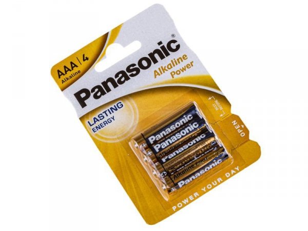 Bateria Alkaliczna Panasonic 1,5V LR03 AAA - Blister 4 Szt - Panasonic