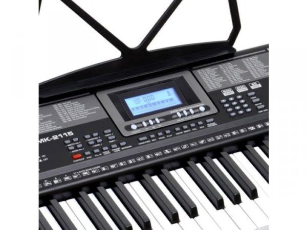Keyboard MK-2115 Organy, 61 Klawiszy, Zasilacz, Podświetlane Klawisze - Meike