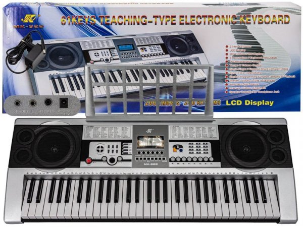 Keyboard MK-922 - duży wyświetlacz LCD, 61 klawiszy Przecena 7 - Meike