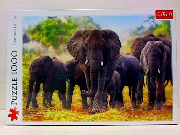 TREFL PUZZLE 1000 Afrykańskie słonie 10442