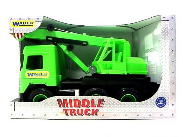 WADER WADER Middle Truck dźwig zielony 32102 21021