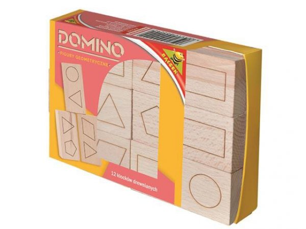 BĄCZEK / TUPIKO Domino drewniane - figury geometryczne 02292