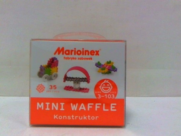 MARIOINEX Klocki wafle mini 35szt konstr-dziew 02790