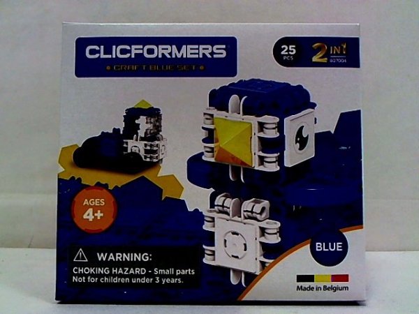CLICFORMERS - KLOCKI CLICS Clicformers Craft set blue 25el 35681