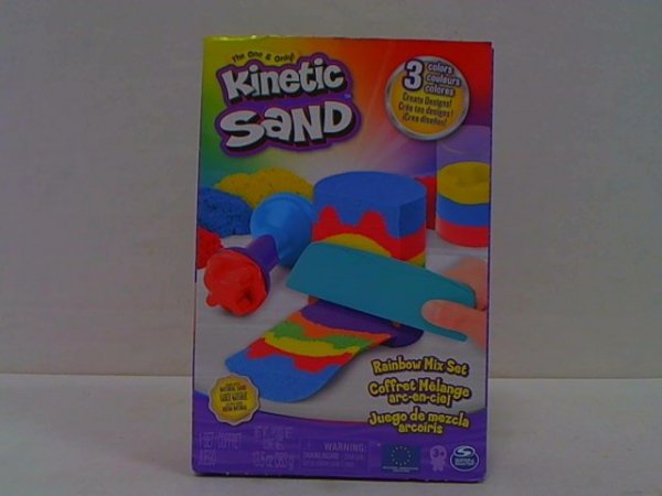SPIN MASTER SPIN Kinetic Sand zest.Tęczowych narzędzi 6053691