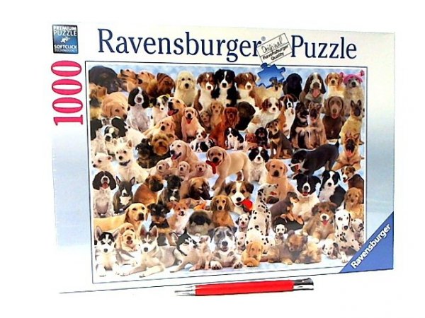 RAVENSBURGER RAV puzzle 1000 Wielka rodzina psów 15633