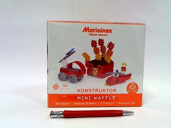 MARIOINEX Klocki wafle mini Strażak średni 03797