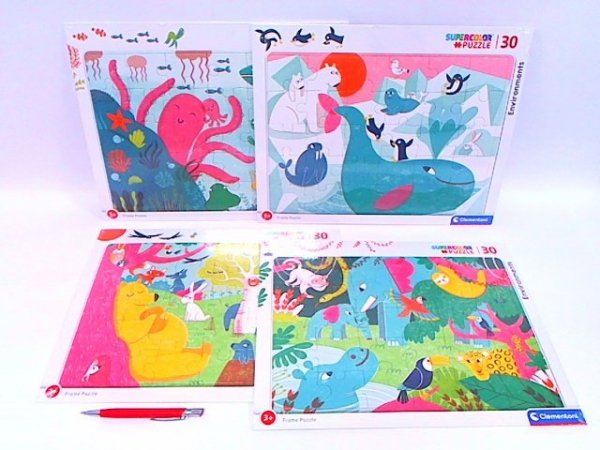 CLEMENTONI - PUZZLE CLE puzzle 30 ramkowe SuperKolor Environm..22110