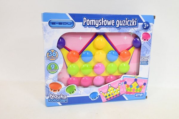 ARTYK Pomysłowe guziczki e-edu Nauka kolorów 128820