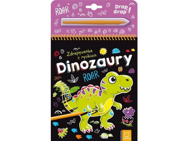 AKSJOMAT AKSJOMAT Zdrapywanka z rysikiem Dinozaury 31703