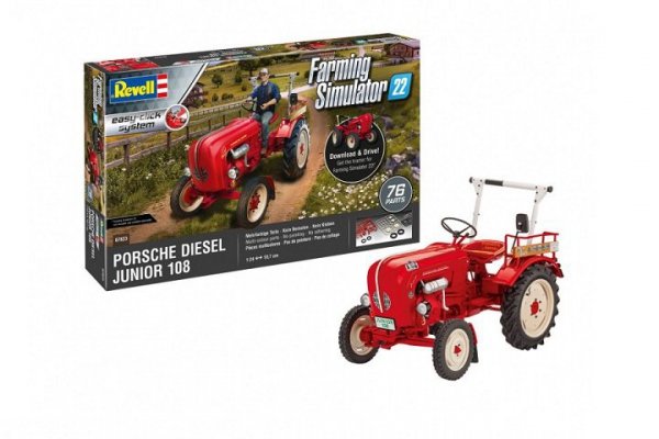 REVELL - CARRERA REVELL ciągnik Porsche Junior 108 FSE 07823