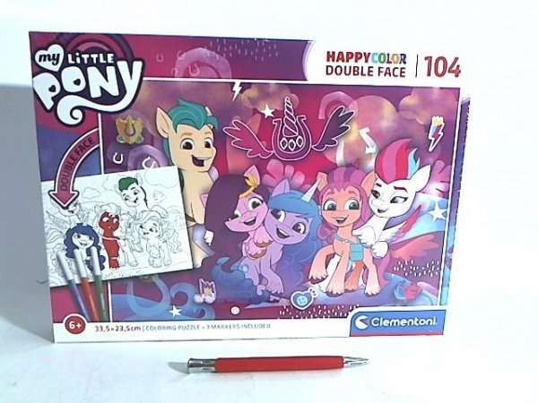 CLEMENTONI CLE puzzle 104 HappyColor My Little Pony 25726