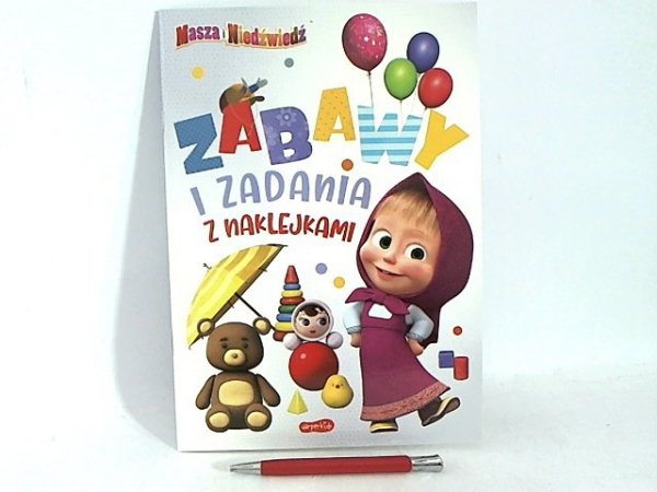 HARPERCOLLINS Zabawy i zadania z naklejk.Masza i Niedźw... 69315